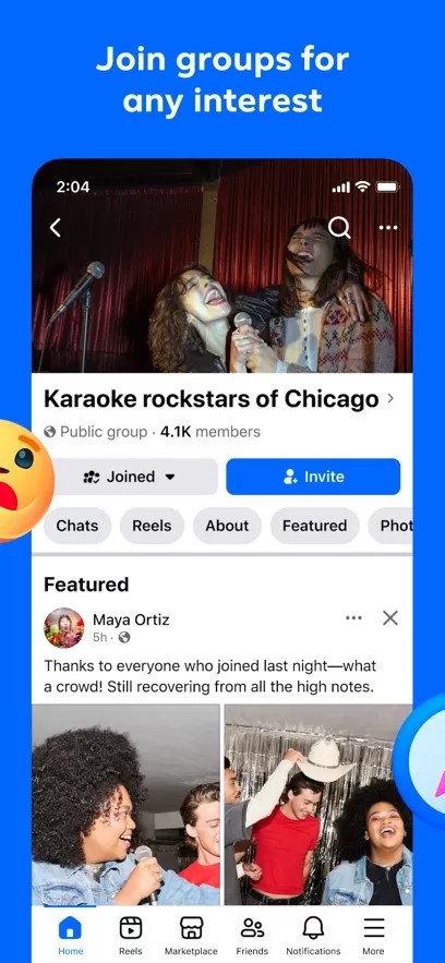 Facebook截图