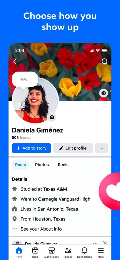 Facebook截图
